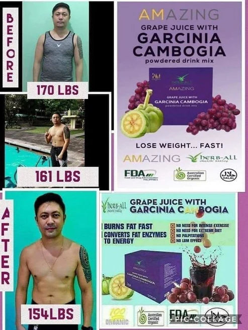 Amazing Garcinia Cambogia Grape Juice | 10 SACHETS | 10 DAYS PROGRAM